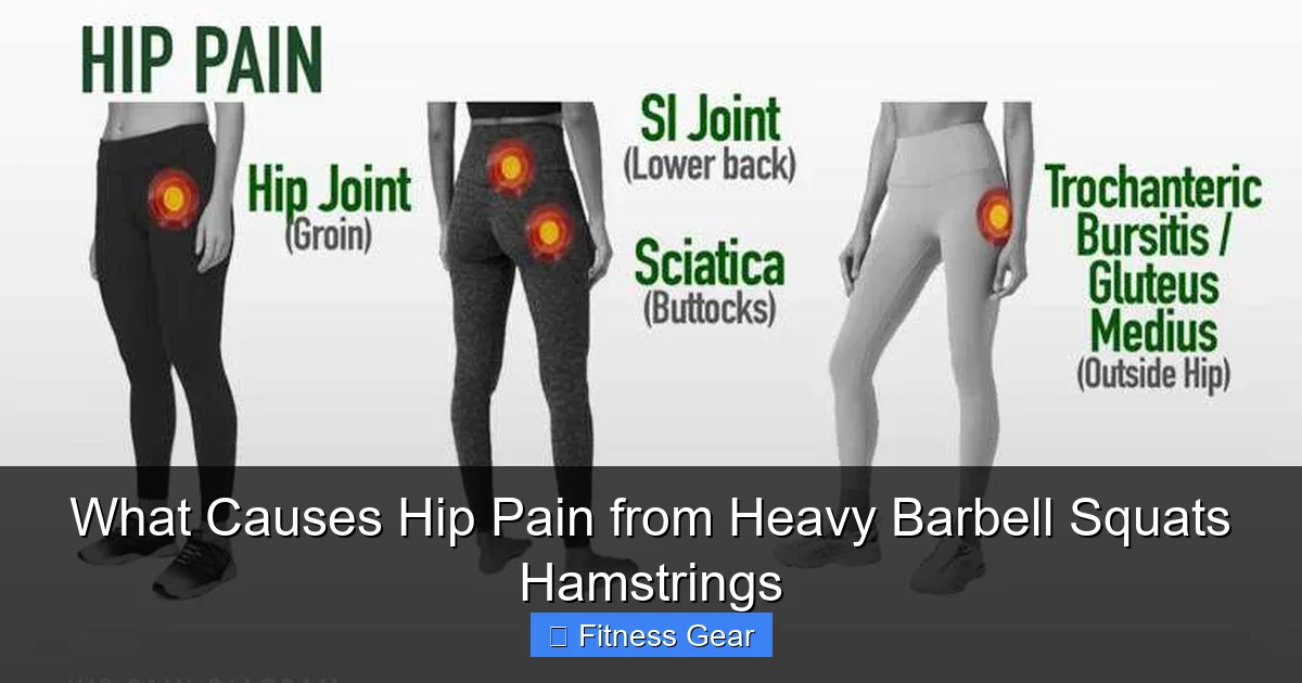 What Causes Hip Pain from Heavy Barbell Squats Hamstrings