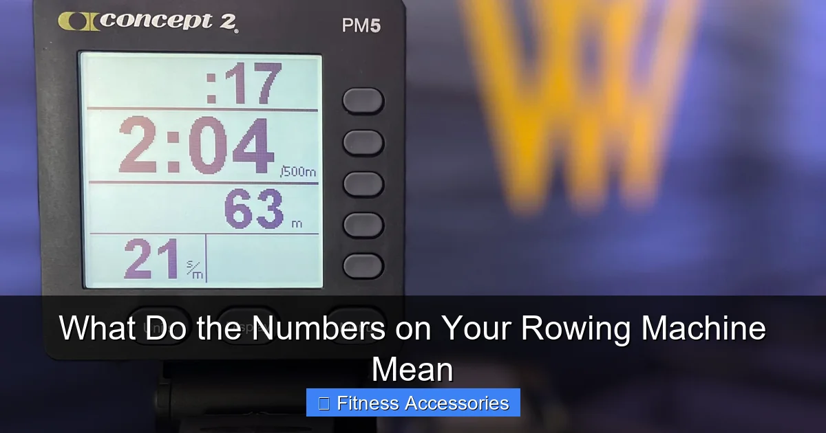 What Do the Numbers on Your Rowing Machine Mean