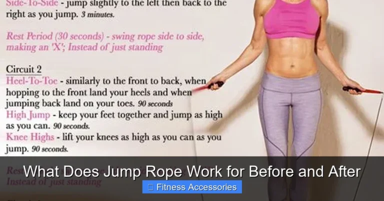 What Does Jump Rope Work for Before and After