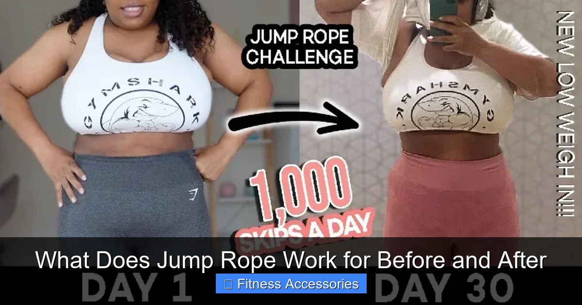 What Does Jump Rope Work for Before and After