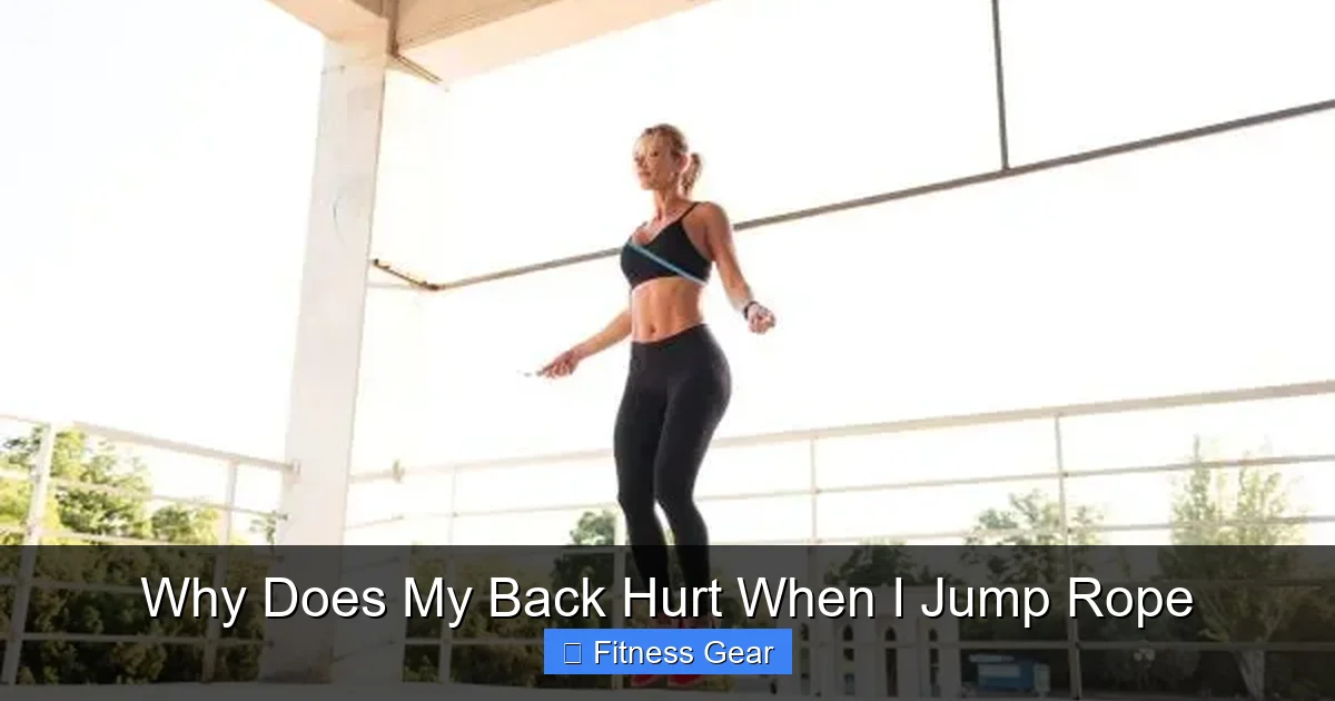 Why Does My Back Hurt When I Jump Rope