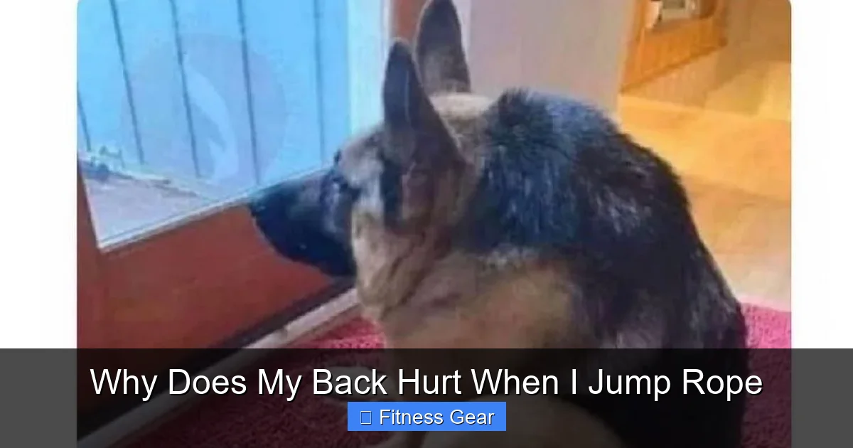 Why Does My Back Hurt When I Jump Rope