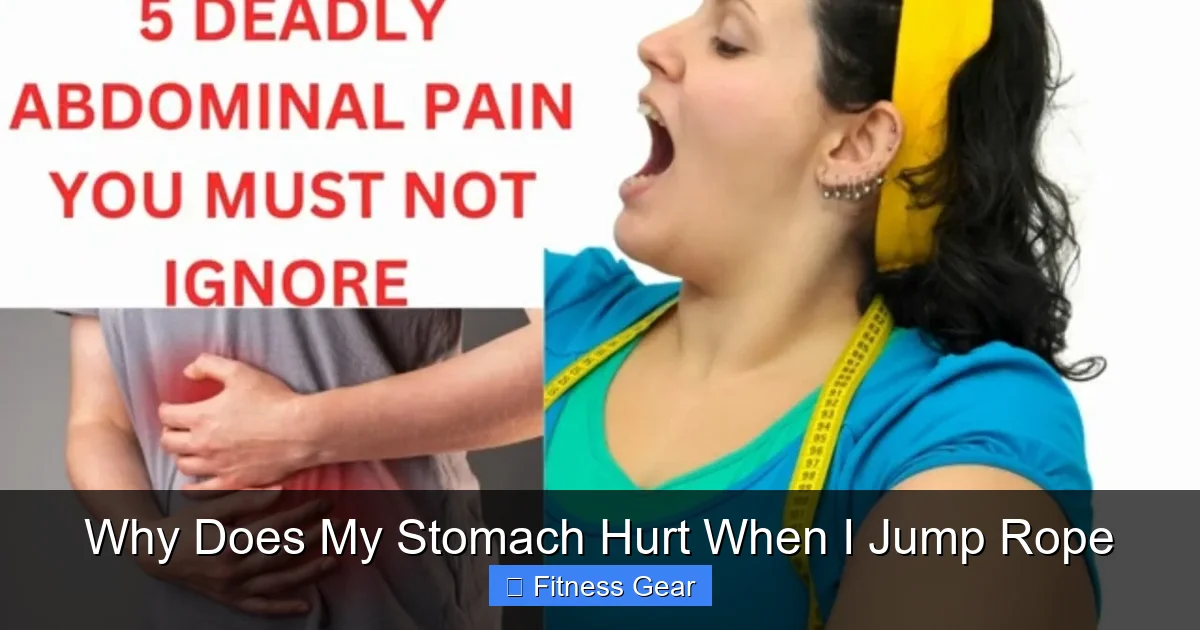 Why Does My Stomach Hurt When I Jump Rope