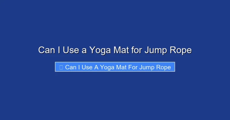 Can I Use a Yoga Mat for Jump Rope