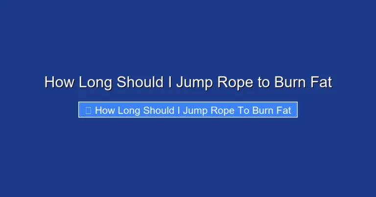 How Long Should I Jump Rope to Burn Fat