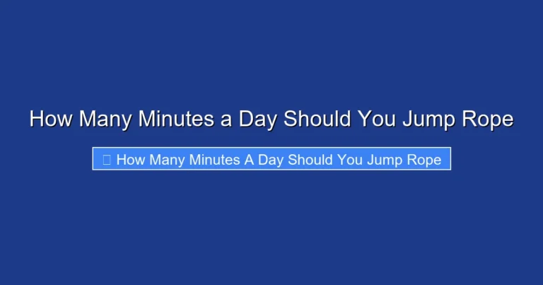 How Many Minutes a Day Should You Jump Rope