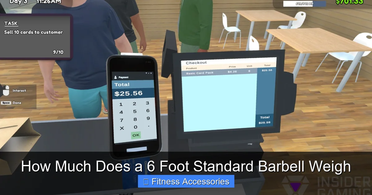 How Much Does a 6 Foot Standard Barbell Weigh