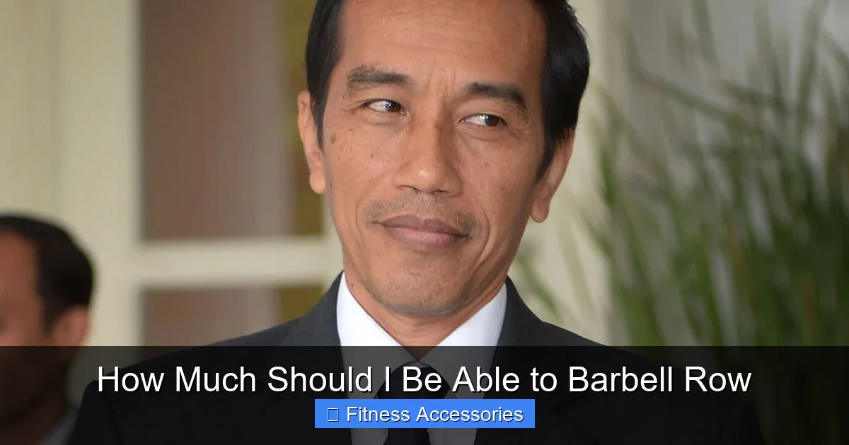How Much Should I Be Able to Barbell Row