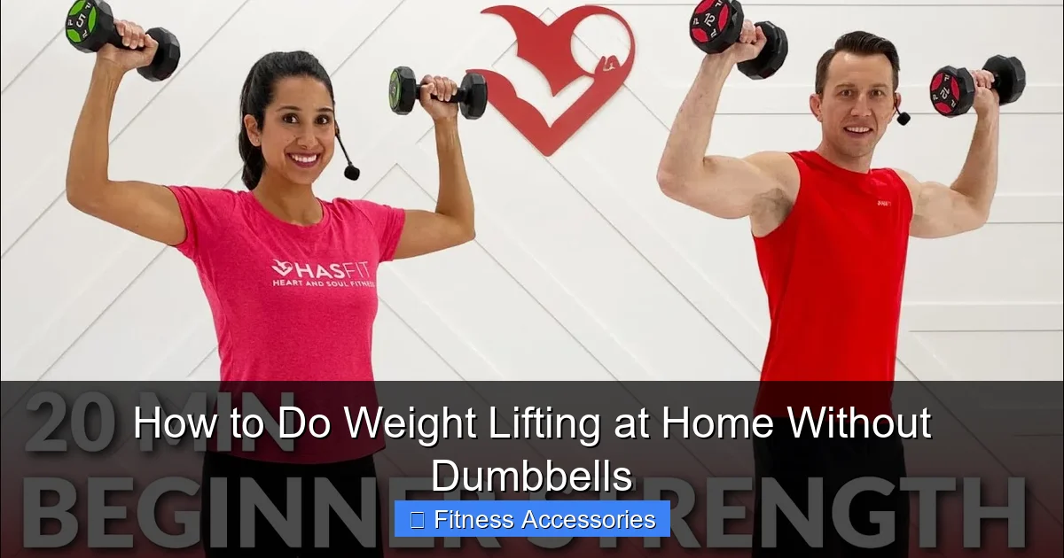 How to Do Weight Lifting at Home Without Dumbbells