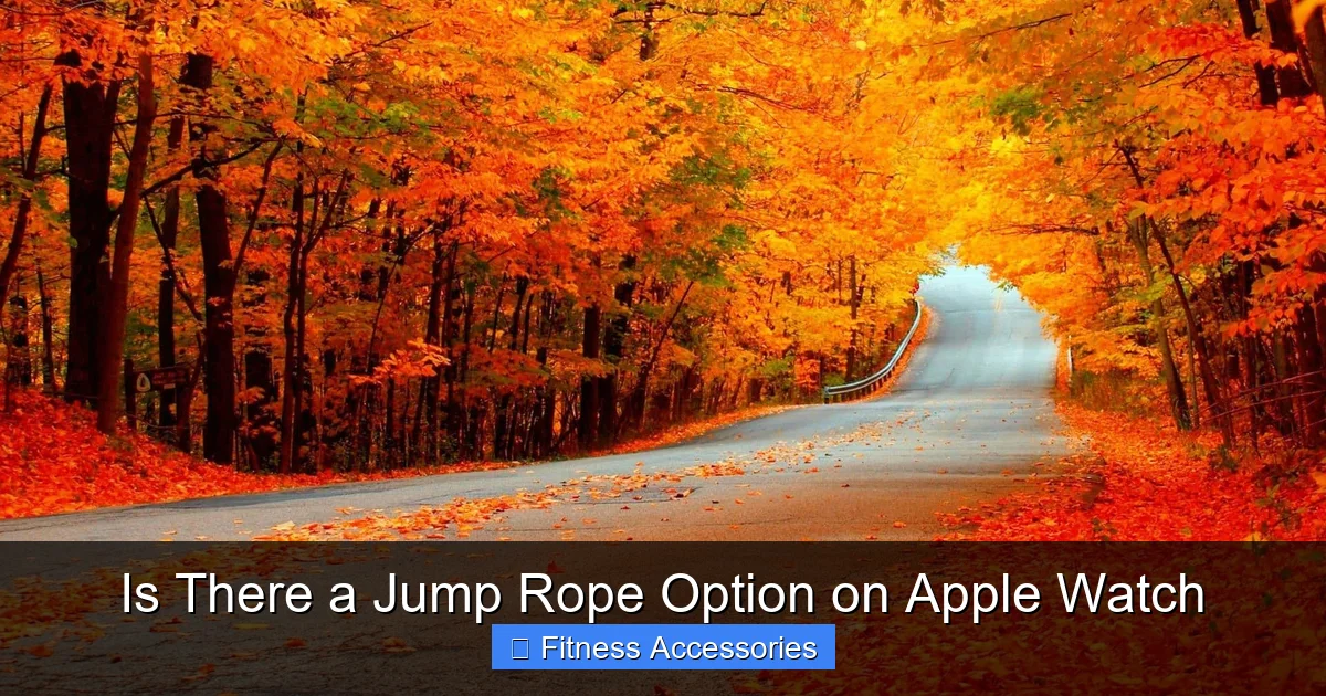 Is There a Jump Rope Option on Apple Watch