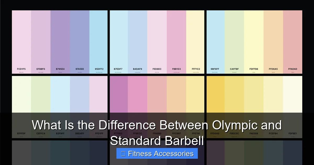 What Is the Difference Between Olympic and Standard Barbell