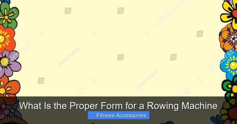 What Is the Proper Form for a Rowing Machine
