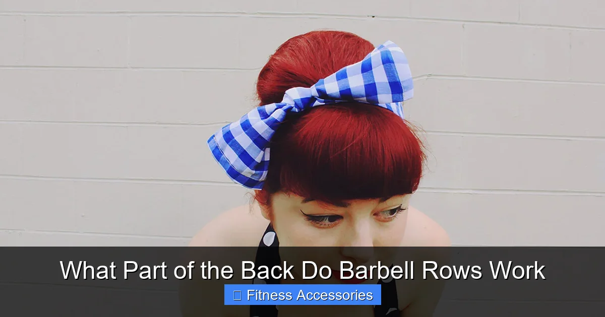 What Part of the Back Do Barbell Rows Work