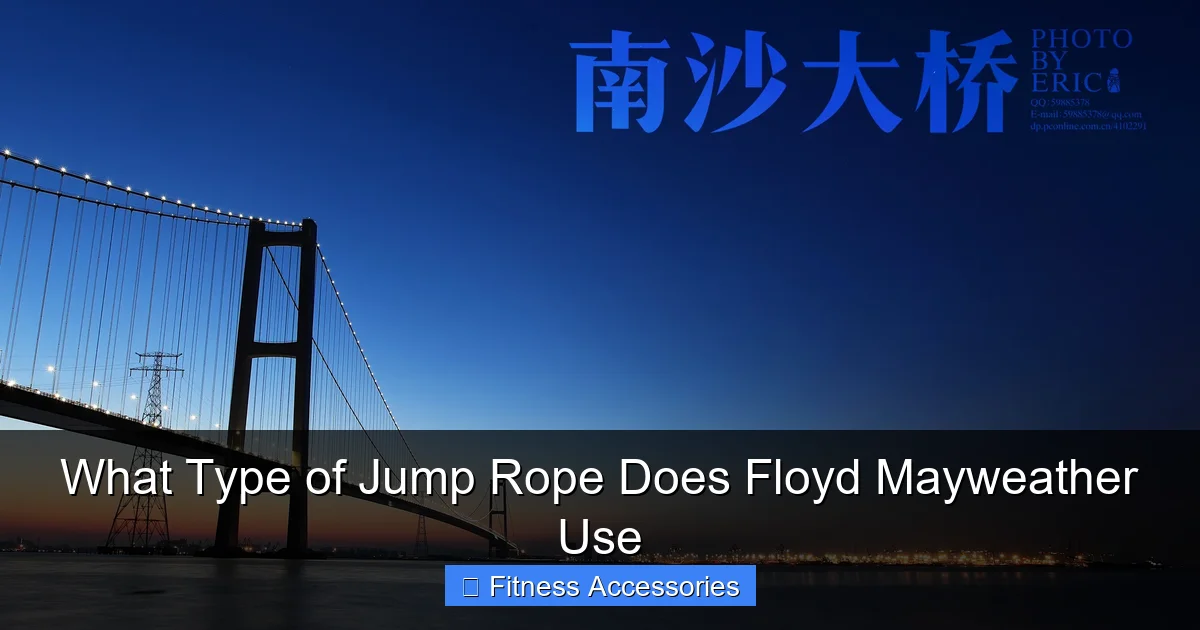 What Type of Jump Rope Does Floyd Mayweather Use