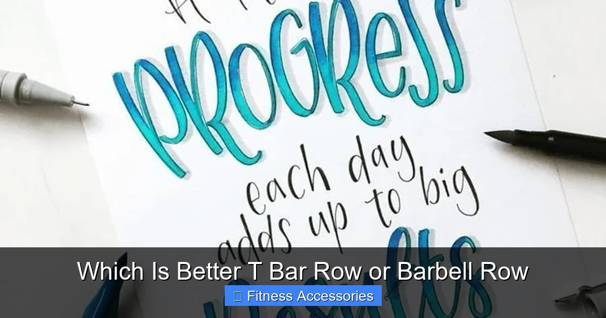 Which Is Better T Bar Row or Barbell Row