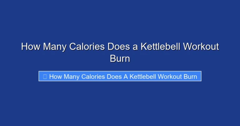 How Many Calories Does a Kettlebell Workout Burn