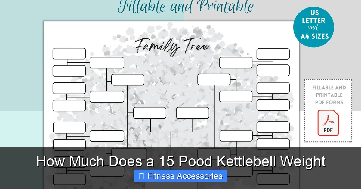 How Much Does a 15 Pood Kettlebell Weight
