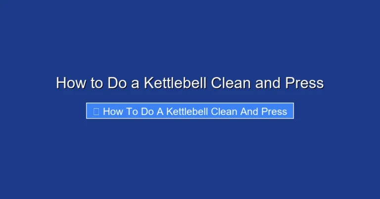 How to Do a Kettlebell Clean and Press