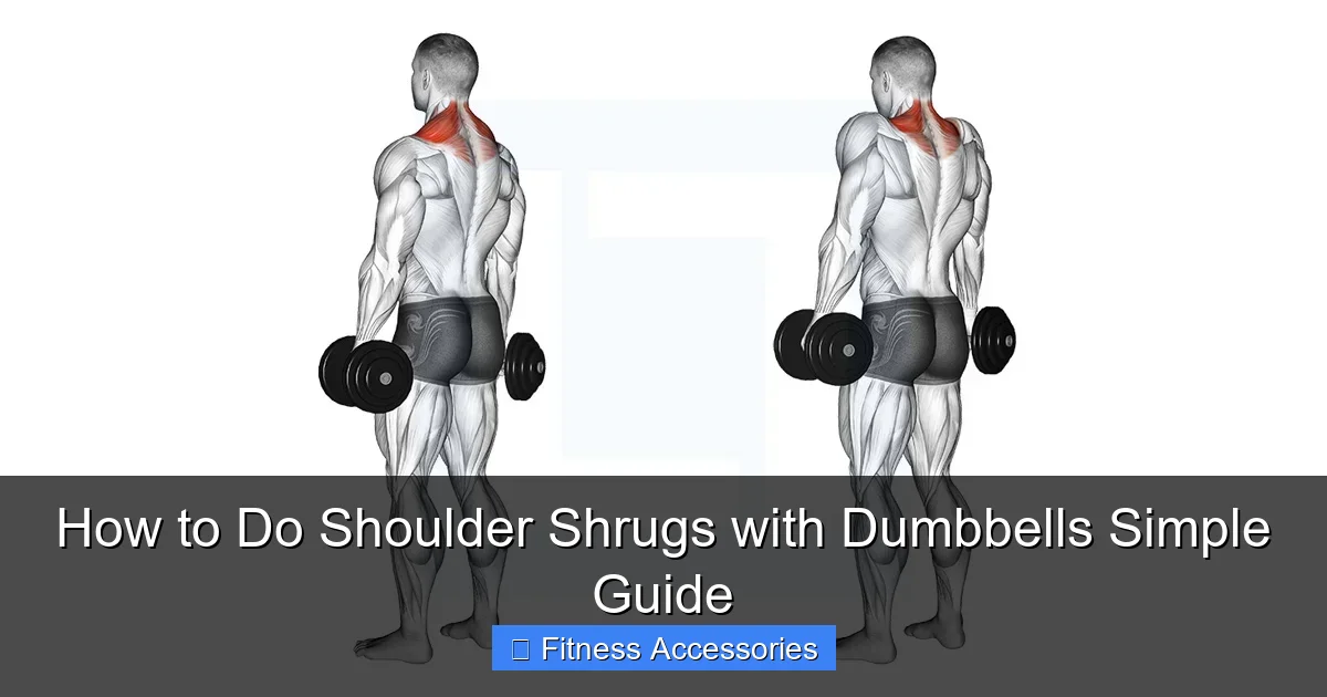How to Do Shoulder Shrugs with Dumbbells Simple Guide