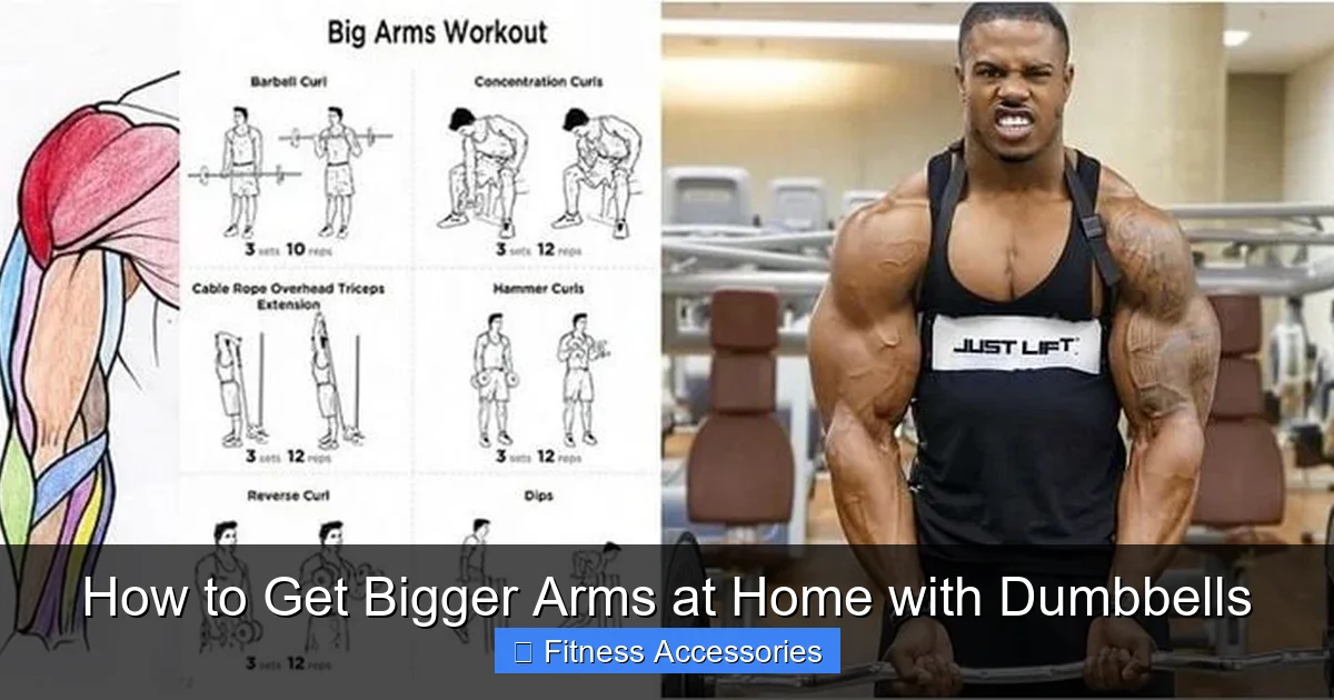 How to Get Bigger Arms at Home with Dumbbells