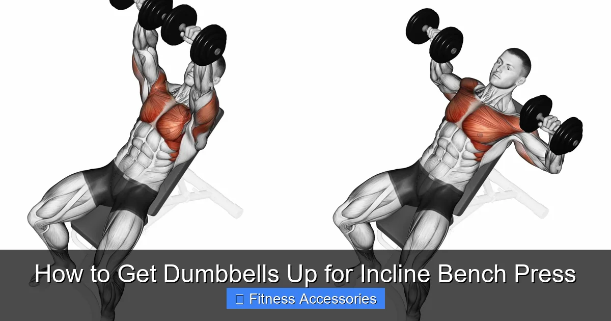How to Get Dumbbells Up for Incline Bench Press