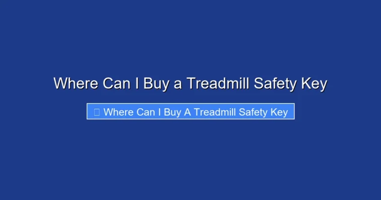Where Can I Buy a Treadmill Safety Key