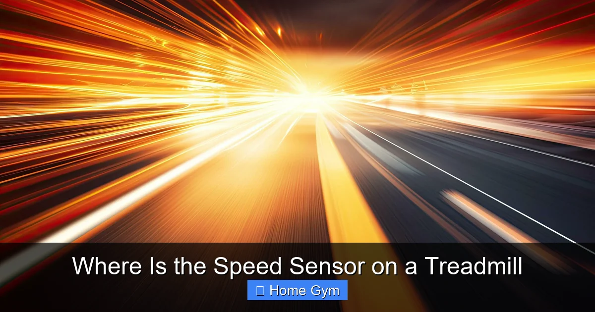 Where Is the Speed Sensor on a Treadmill