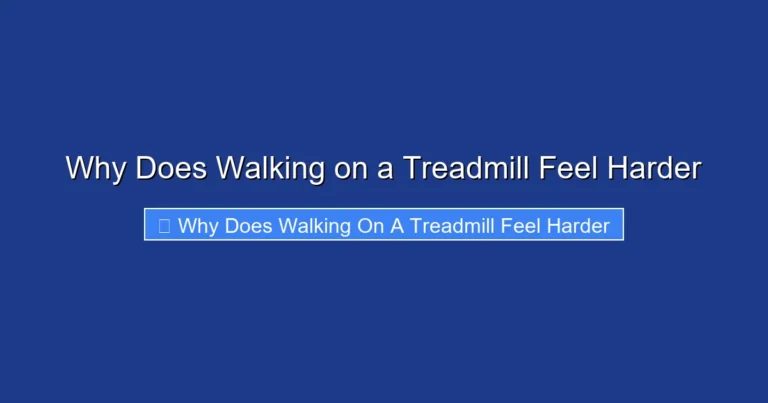 Why Does Walking on a Treadmill Feel Harder