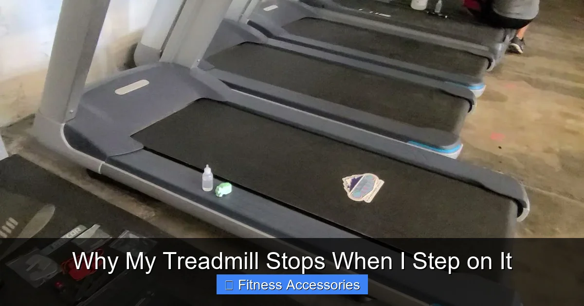 Why My Treadmill Stops When I Step on It