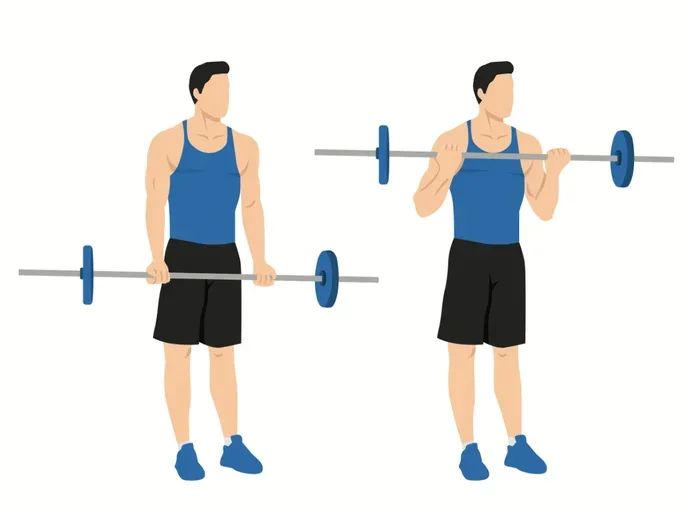 What Part of Bicep Does Barbell Curl Work