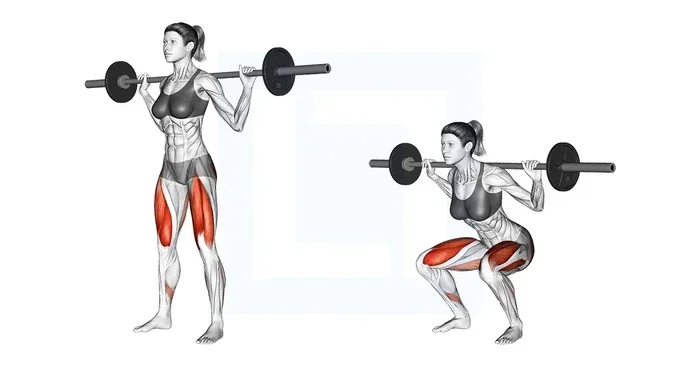 How to Do Barbell Squats with Dumbbells 2