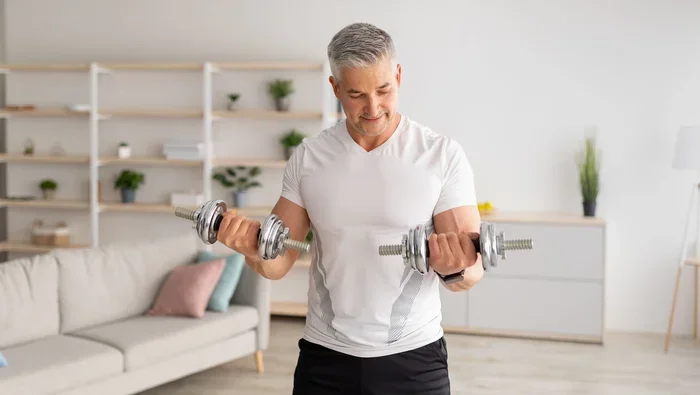 How to Gain Muscle at Home with Dumbbells