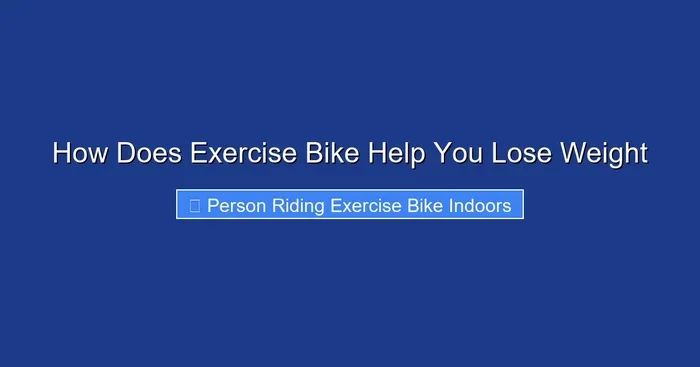 How Does Exercise Bike Help You Lose Weight