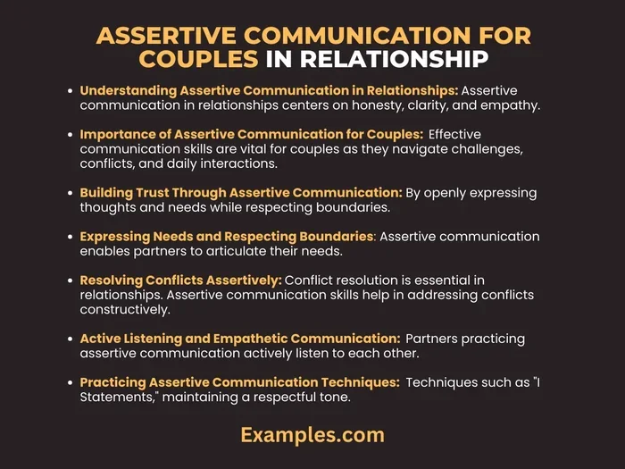 : You Never Listen to Me When I Talk to You. in a Assertiv Way"
