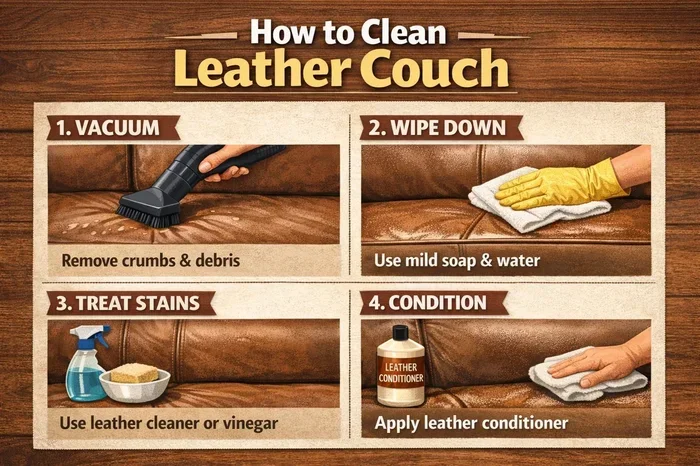 How to Clean Leather Couch and Make It Look Brand New