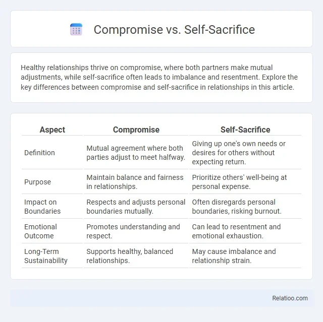 Difference Between Compromises and Sacrifices