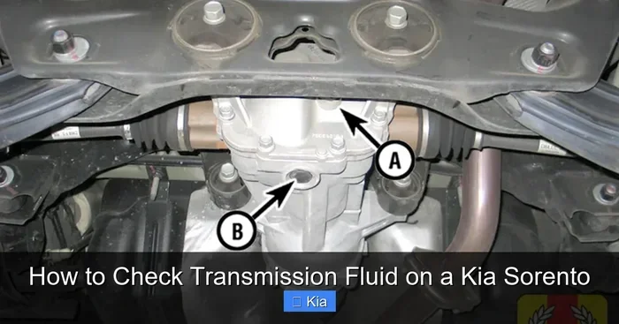 2011 Kia Sorento How to Check the Tranmission Fluid Level When There Is No Dipstick Where Is the Fill Plug