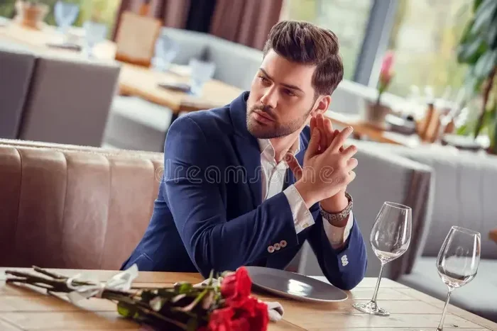 Signs of Male Nervousness in Romantic Setting