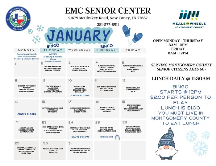 Melrose Senior Center July 2026 Calendar Pdf