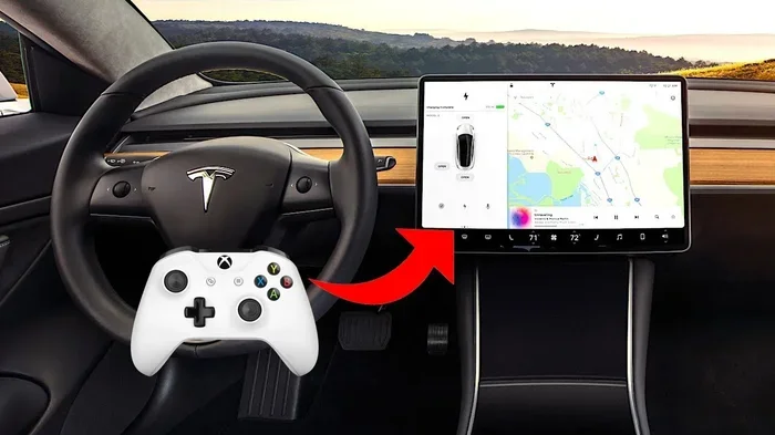 Can You Connect Xbox Controller to the Telsa Model 3 Rear Screen?