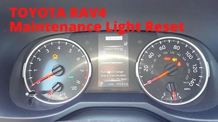 2015 Toyota Rav4 How to Shut Off the Maintenance Required Light